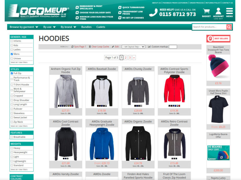 Screenshot of the LogoMeUp website